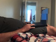 Preview 1 of Husband Caught Jerking to Porn By Angry Disgusted Wife ~ It's Not His Dick!
