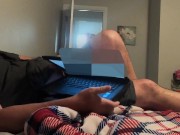 Preview 5 of Husband Caught Jerking to Porn By Angry Disgusted Wife ~ It's Not His Dick!