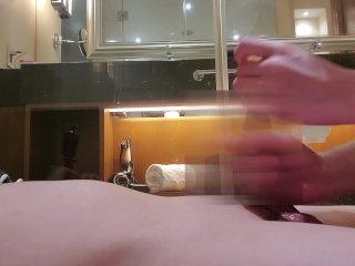 exclusive, cumshot, japanese massage, ローション手こき