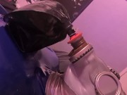 Preview 1 of breathplay with gasmask