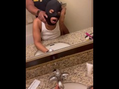 Thick Slut Stepsister getting Fucked in Bathroom