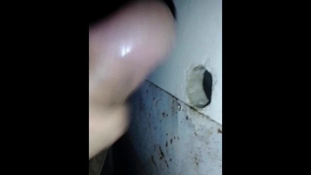 Cruising Glory Hole in Public Urinal 1 - Pornhub.com
