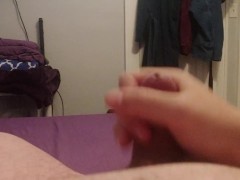 Belly jigglin switch hittin weak ass cum shot