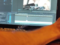 BTS: wheelchaircutie Editing a 🔥HOT🔥 33min Caregiver Titty Fuck
