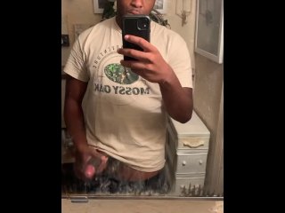 Jerking off in mirror 