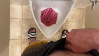 WATCH ME PEE IN A Men's PUBLIC BATHROOM