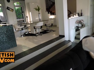 POV - Sexy office redhead Veronica Leal comes to fuck you at home screenshot number 1