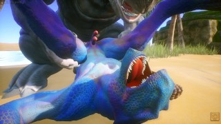 Scalie A Gay Furry Porn Is Fucked By A Massive Furry