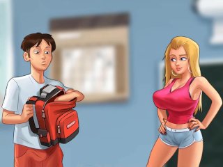 school, hot sexy, parody, big boobs