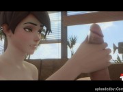 Preview 3 of Tracer getting her pussy Fucked Hard Animation! Overwatch Compilation w/Sound