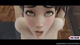 Tracer getting her pussy Fucked Hard Animation! Overwatch Compilation w/Sound