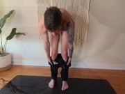 Preview 3 of Handsome Yogi Fucks His Tight Ass On Camera For You