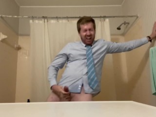 Business Daddy Drank WAY too much Coffee and needs to Cum before he Gets back to the Office