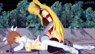Nanoha Takamachi and Fate Testarossa futanari sex - Magical Girl Lyrical Nanoha StrikerS Hentai