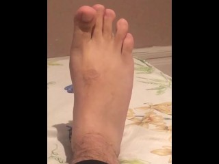feet, hairy feet, exclusive, solo male, verified amateurs, vertical video