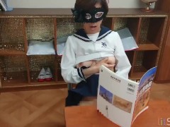 【何十年ぶりの制服姿】恥ずかしいけど制服来てオナニーしちゃいました。是非見てくださいね。 - Screenshot 14 of 16 - Nasty