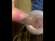 Preview 5 of ( close up) Pumping breast milk