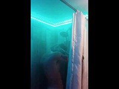 Big dick shower time