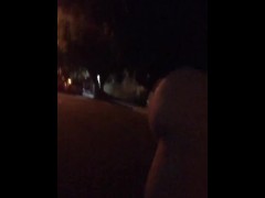 Laura Raina Slut / Whore Walking Thong On Street Corner