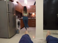Video She didn't want to cook and I fucked her in the kitchen and cum on her pussy-Dickforlily