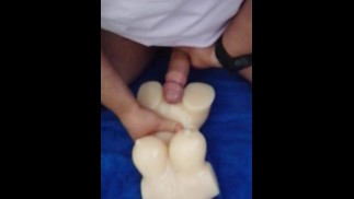 Fucking my doll while my Step Sis watches! 