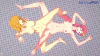 Lacus Clyne and Cagalli Yula Athha have an intense lesbian play - Mobile Suit Gundam SEED Hentai