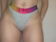 Preview 5 of Triying On Calvin Klein & Victoria´s Secret Thongs
