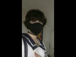 Cute femboy keeps failing Algebra because of Cock (Again)