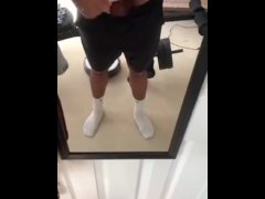 Wearing all 10 pairs of my new thongs before I cum