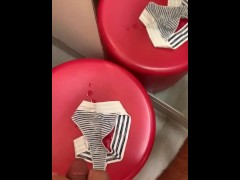 Trying on Thongs and Cumming Hard in Public