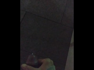 Jerking outside (big Cum Load)