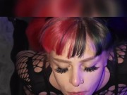 Preview 6 of Slut Gets her face fucked and gags on daddy's cock