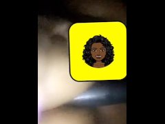 Ebony BBW Tittie Fuck And Sucks Toy At The Same Time ❤️💦