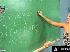 Video GrandpasFuckTeens Cute Teen Fucks Her Old Teacher In Exchange For Passing The Chemistry Exam