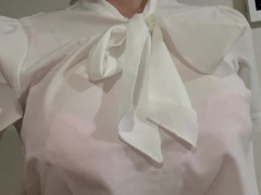 I dressed up as a woman and shook my boobs!