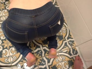 Desperate Pee in Jeans Next He PeeOn My_Ass