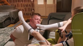 Only Fans And Fansly Ygfoot Worship Sniff Lick Trampling Boot Shoes In Foot Dominance Teaser 10