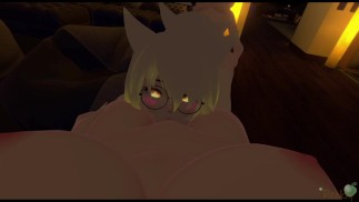 Девушка Futa целуется со своей девушкой vrchat