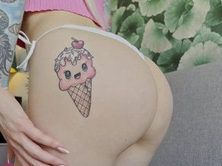 tattoo girl, tattoo, female orgasm, solo female