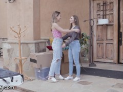 Video GIRLSWAY - Stacked Cougars Katie Morgan And Nina Elle Swap-Fuck Their New 18yo Neighbors