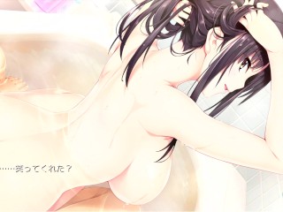 【爆乳エロゲー 如月真綾の誘惑動画4】突然全裸のまやねぇと一緒にお風呂に入ることになり・・・身体エロすぎ！(実況プレイ動画(体験版) Hentai game Oneetyan No Yuuwaku