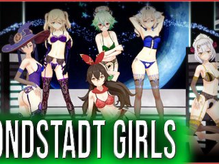 GENSHIN Mondstadt Girls Amber Mona Noelle Sucrose Fischl Barbara  変態 HENTAI Sex-R34  Anime