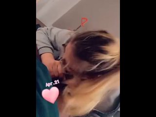 vertical video, sloppy head, verified amateurs, blonde