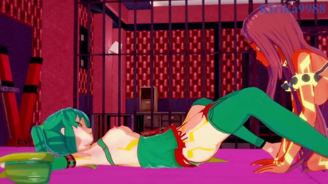 Personified Rayquaza and Groudon engage in intense lesbian play - Pokémon Hentai