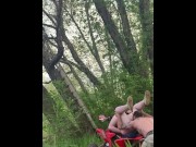 Preview 4 of Fucking in the woods on an ATV!!