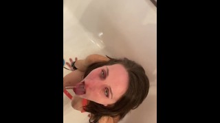 For The First Time Lana Amira Fills Her Mouth With Piss