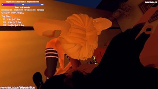 Three Vrchat Bunnies Breed While Chat Plays With Their Remote Toys On Stream