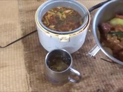 セロリの焼き鳥煮込み食べてみた