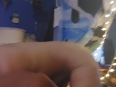 Cute Sports Bar Customer Sucking D' of Bartender FrankD'best