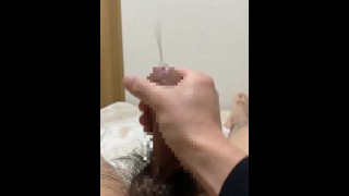 【個人撮影】日本人男性が手コキで大量射精